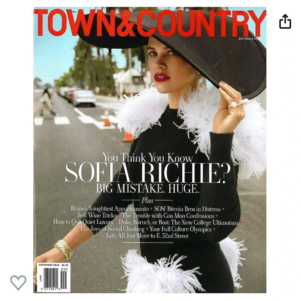 TOWN & COUNTRY MAGAZINE, September 2023, Sofia Richie